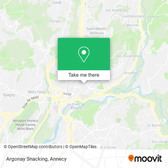 Argonay Snacking map