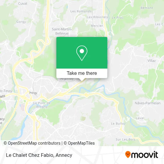 Le Chalet Chez Fabio map