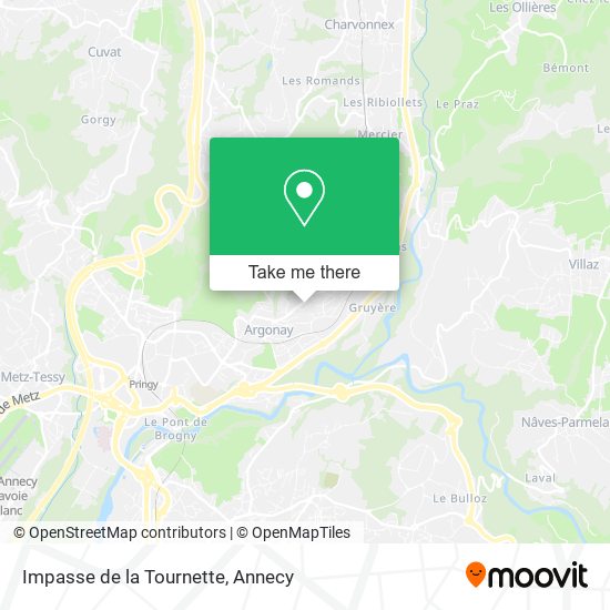 Impasse de la Tournette map