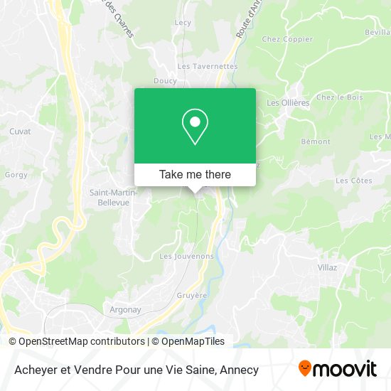Acheyer et Vendre Pour une Vie Saine map