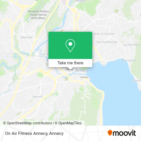 On Air Fitness Annecy map
