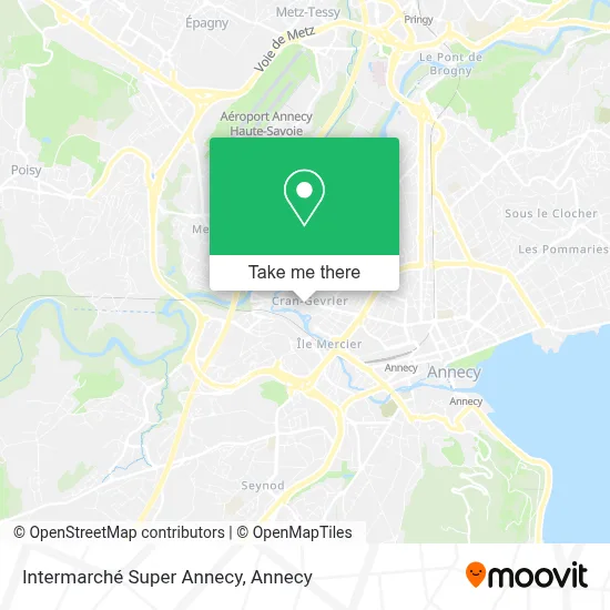 Intermarché Super Annecy map