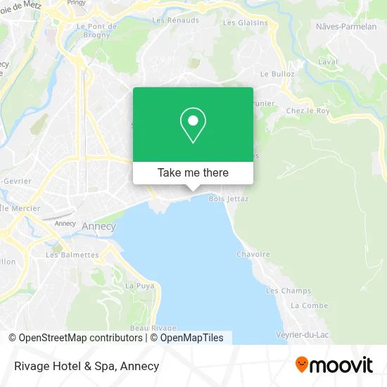 Rivage Hotel & Spa map