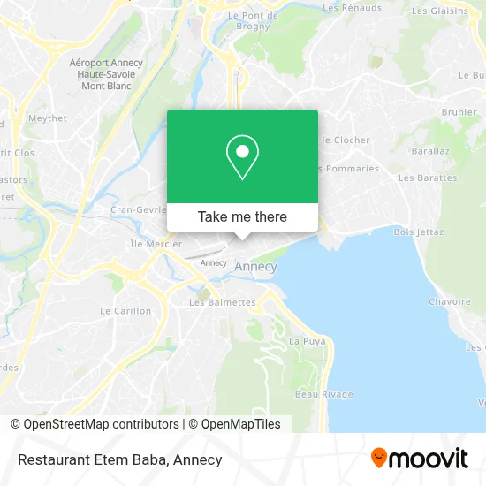 Restaurant Etem Baba map