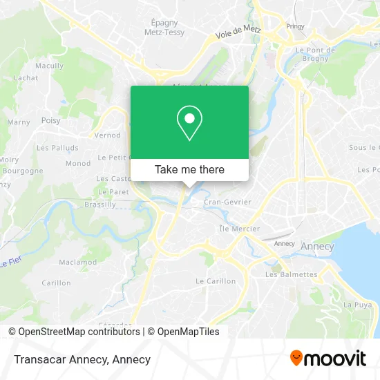Transacar Annecy map