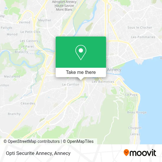 Opti Securite Annecy map