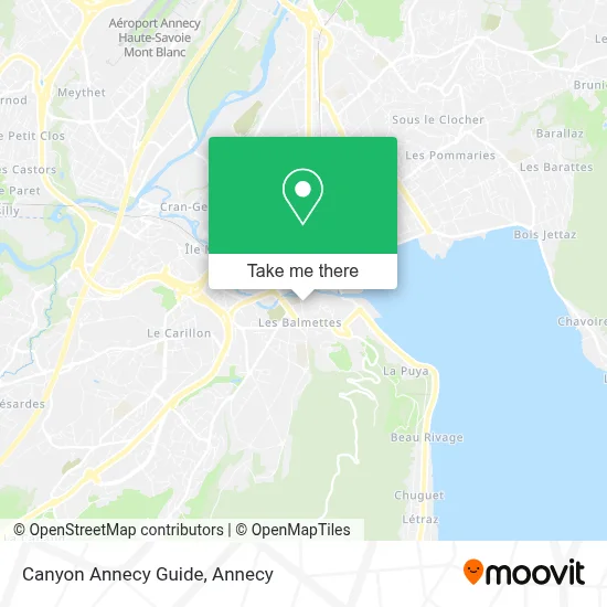Canyon Annecy Guide map