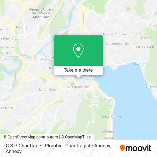 C.S.P Chauffage - Plombier Chauffagiste Annecy map