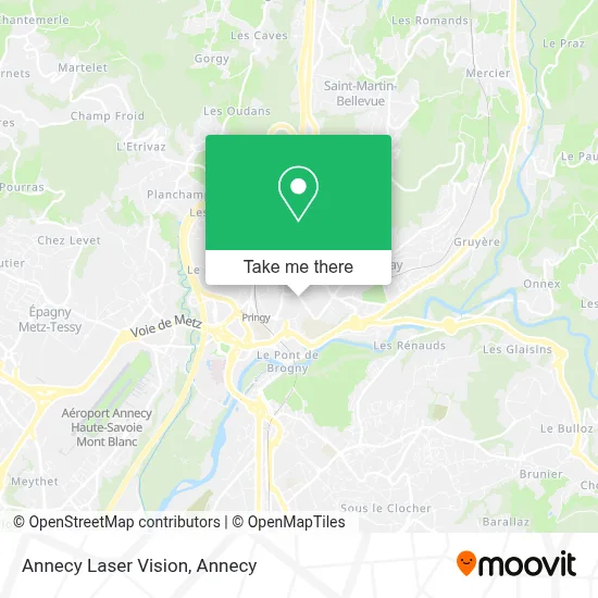 Annecy Laser Vision map