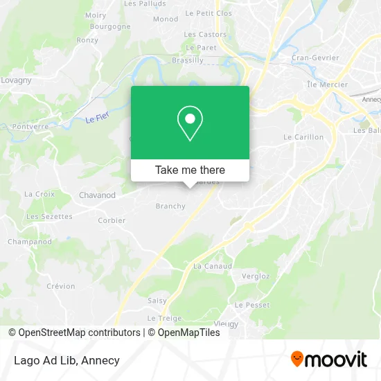 Lago Ad Lib map