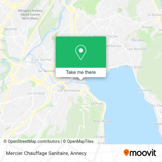 Mercier Chauffage Sanitaire map