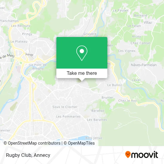 Rugby Club map