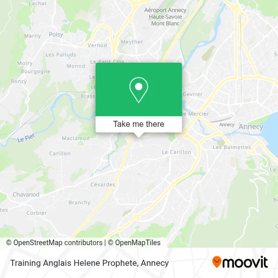 Training Anglais Helene Prophete map