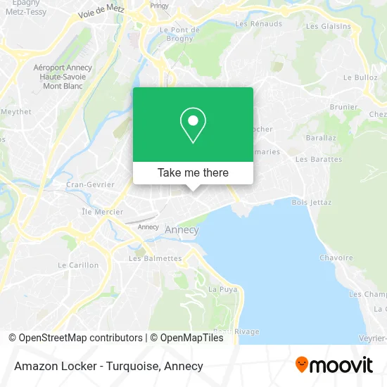 Amazon Locker - Turquoise map