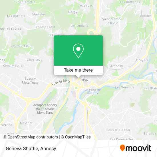 Geneva Shuttle map