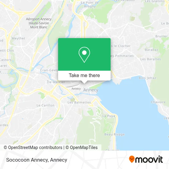 Sococoon Annecy map