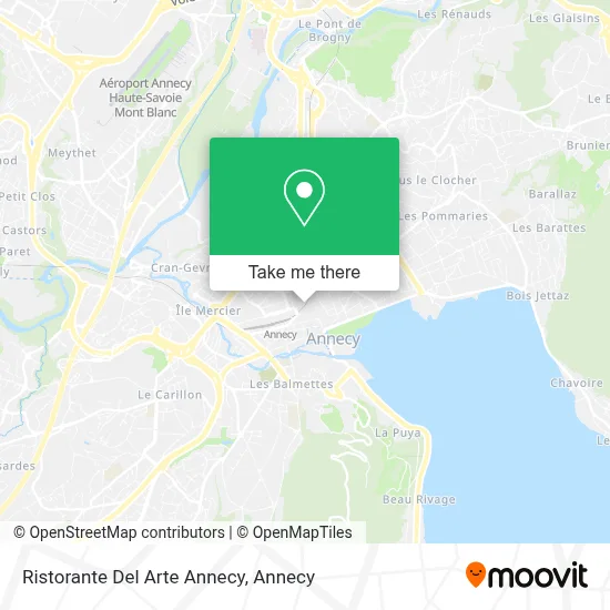 Ristorante Del Arte Annecy map
