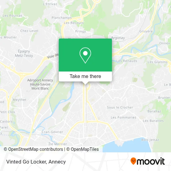 Vinted Go Locker map