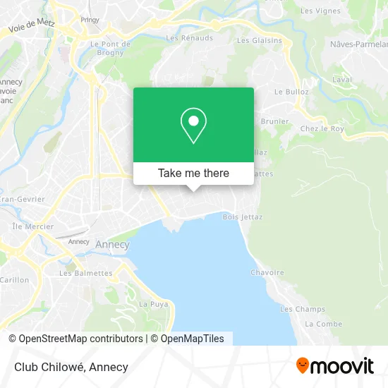 Club Chilowé map