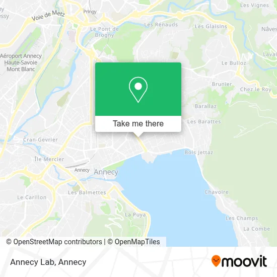 Annecy Lab map