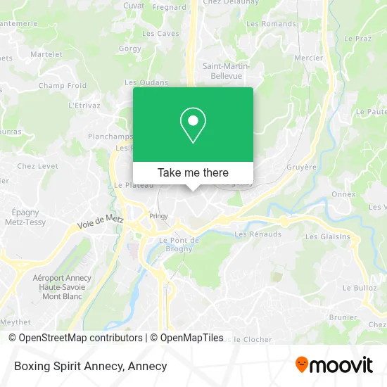 Boxing Spirit Annecy map