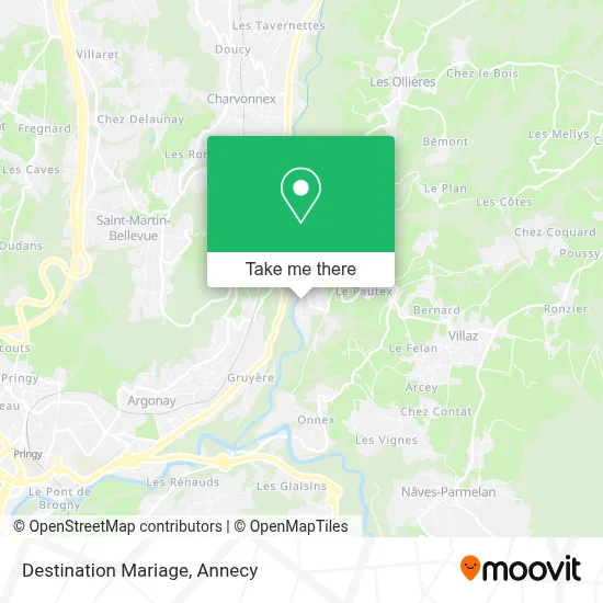 Destination Mariage map