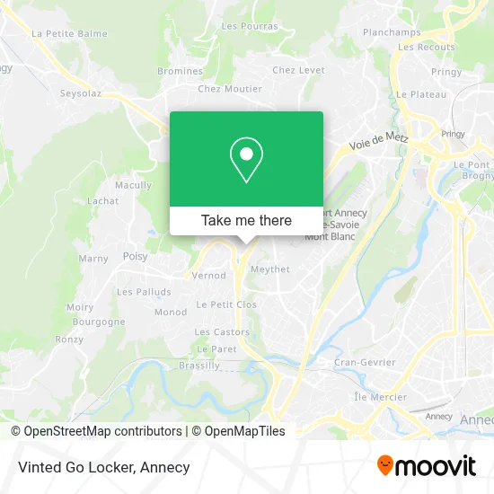 Vinted Go Locker map