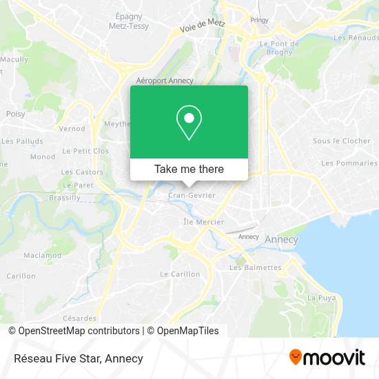 Réseau Five Star map