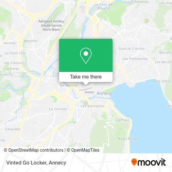 Vinted Go Locker map