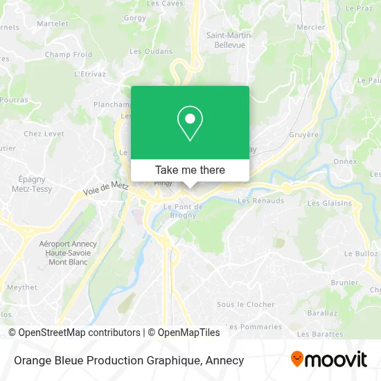 Orange Bleue Production Graphique map
