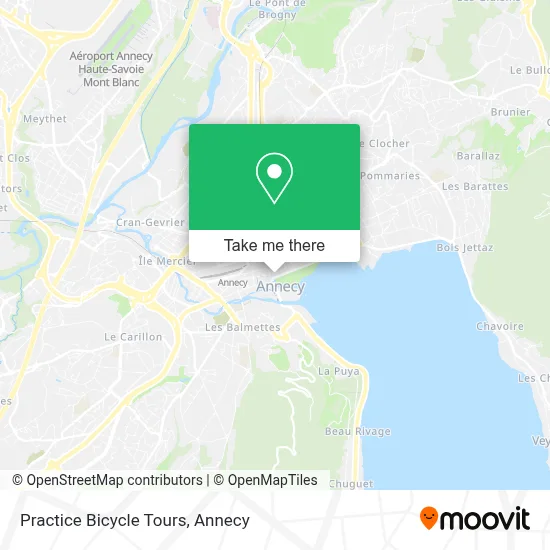 Practice Bicycle Tours map