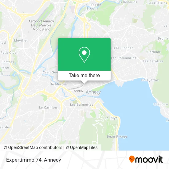 Expertimmo 74 map