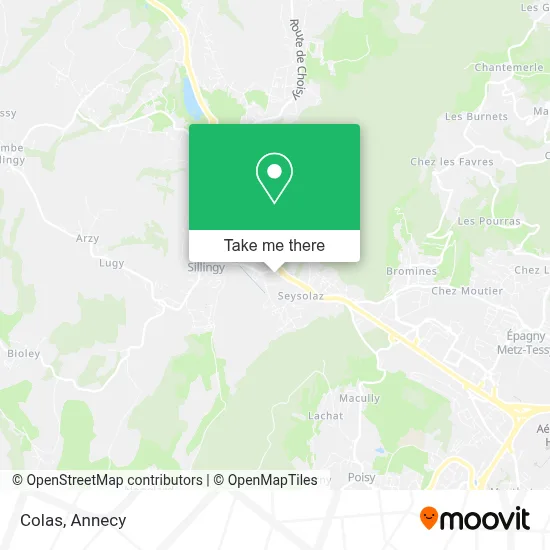 Colas map