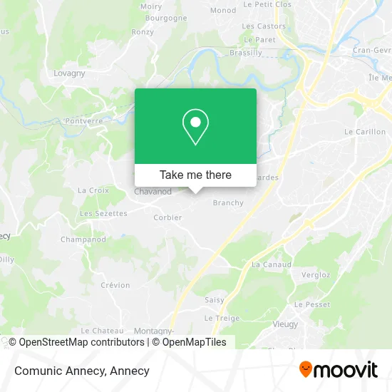 Comunic Annecy map