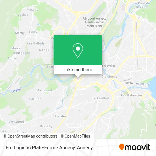 Fm Logistic Plate-Forme Annecy map