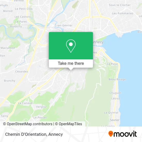 Chemin D'Orientation map