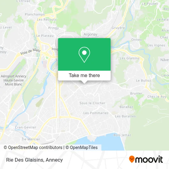 Rie Des Glaisins map
