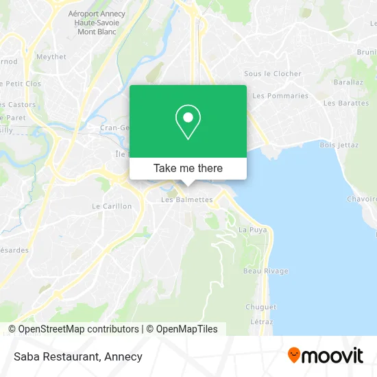 Saba Restaurant map
