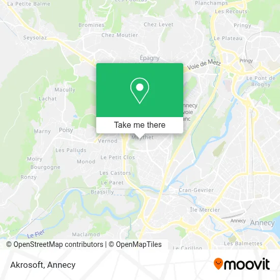 Akrosoft map