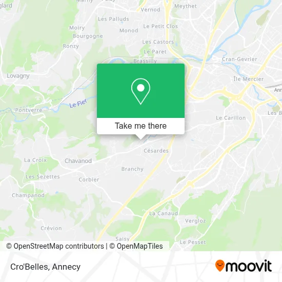Cro'Belles map