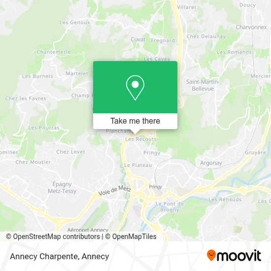 Annecy Charpente map