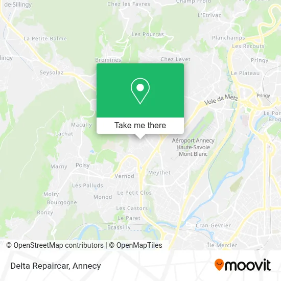 Delta Repaircar map
