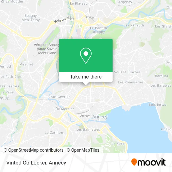 Vinted Go Locker map