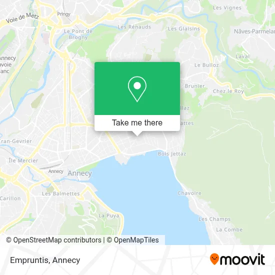 Empruntis map