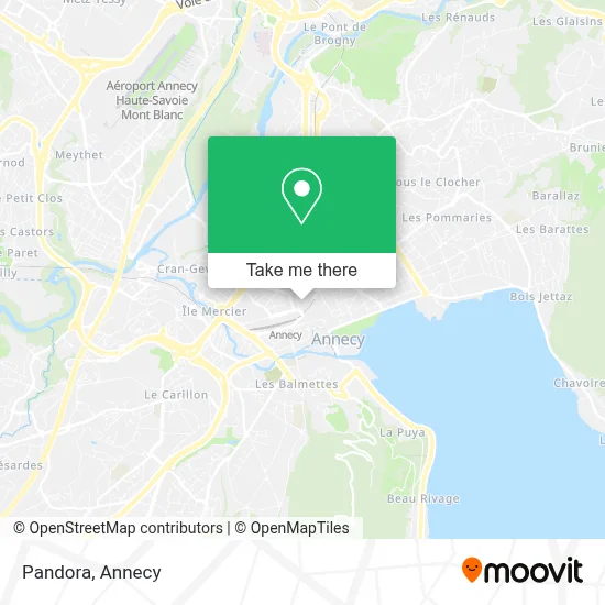 Pandora map