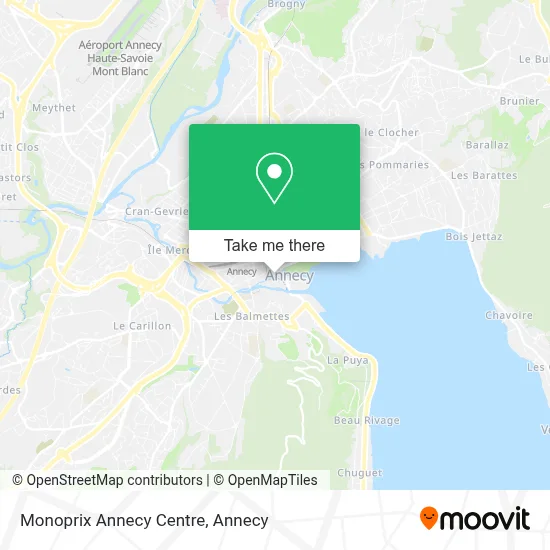 Monoprix Annecy Centre map