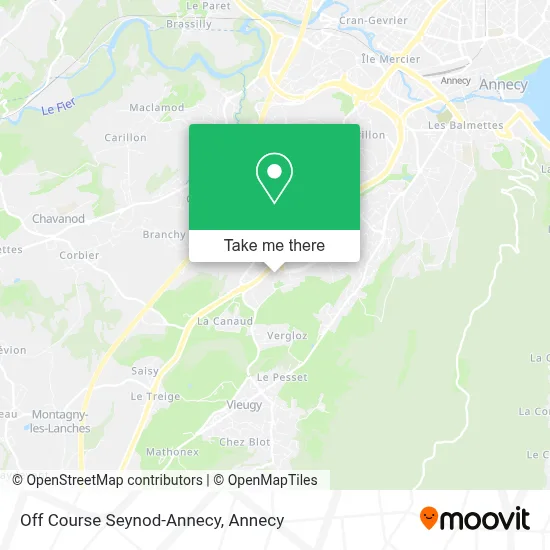 Off Course Seynod-Annecy map