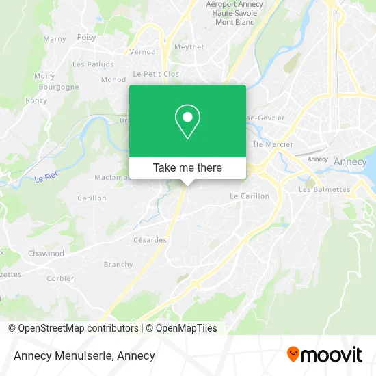 Annecy Menuiserie map