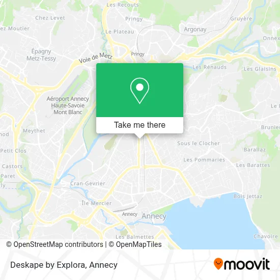 Deskape by Explora map