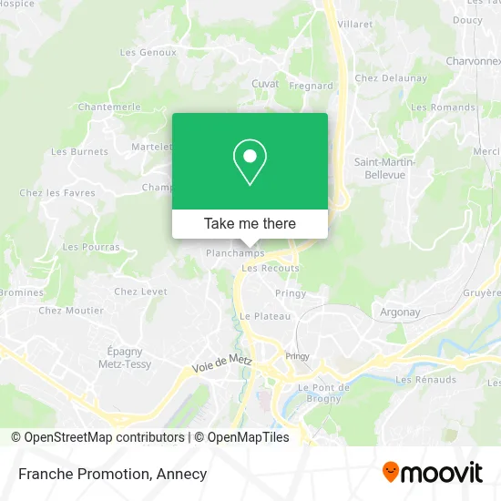 Franche Promotion map